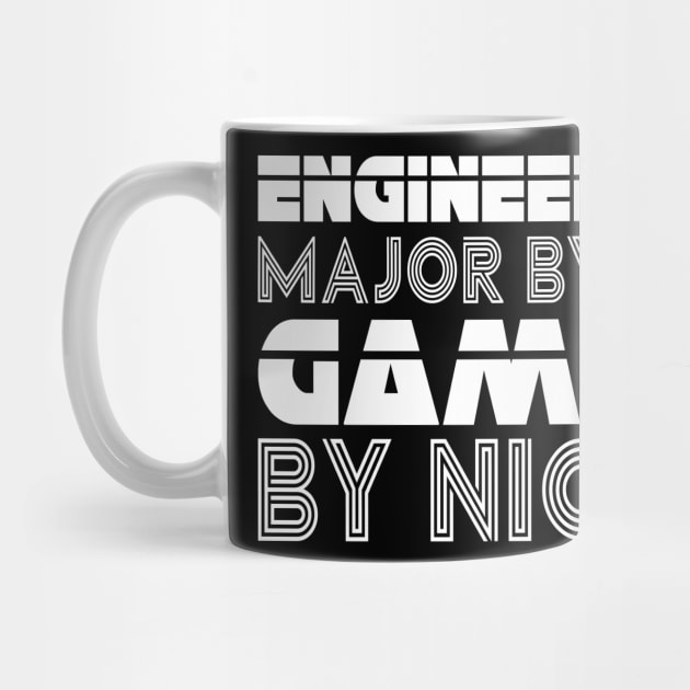 Engineer Gaming Funny Video Games Gifts for Nerd gamers by shamyin